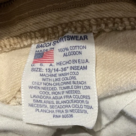 Vintage Ozark Mountain Women's Bareback Khaki Jeans - Picture 4 of 4